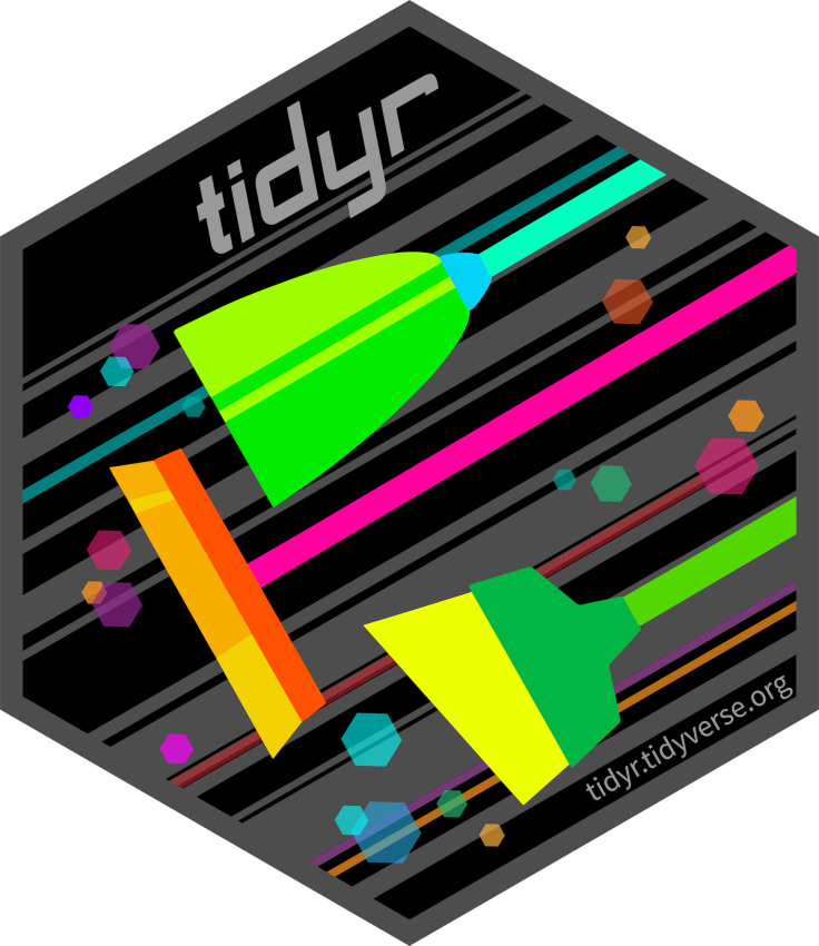 tidyr R package hex logo